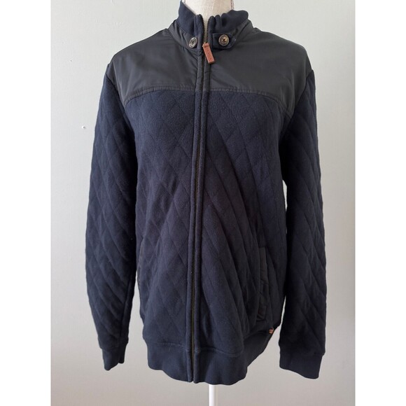 Ted Baker‎ London Kartel Navy Quilted Layering Jacket Men's Size 4 (L) Full Zip - Picture 1 of 8